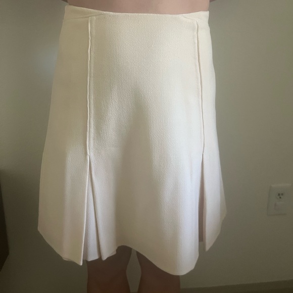 Chado Ralph Rucci crepe side zip pleated skirt - Picture 5 of 6